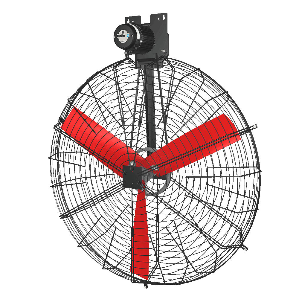 Recirculation basket fan